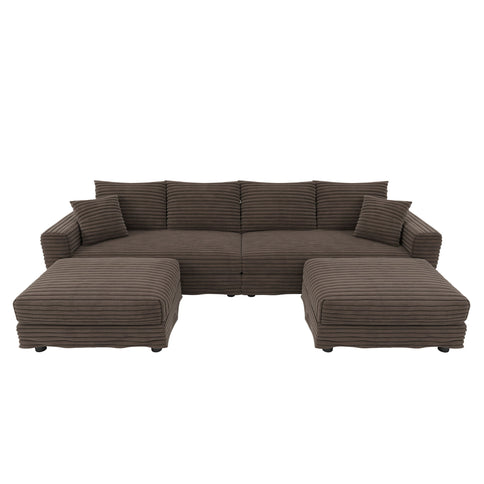 Modern Comfy Upholstered Sofa Cloud Couch & Deep Seat Couches