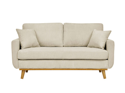 Upholstered Loveseat With Arms And Pillows