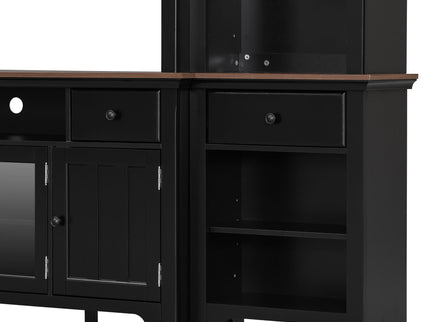 Extra Large TV Stand, Entertainment Center With Storage Cabinets