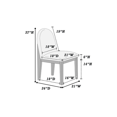 5 Piece Round Dining Set With With Chairs - Black / White
