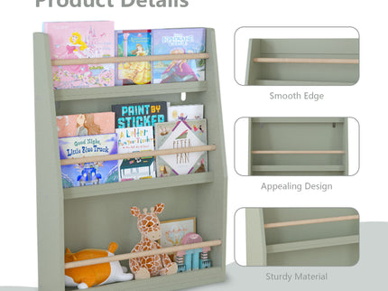 3 Tier Book Shelf, Compact Storage For Bedrooms