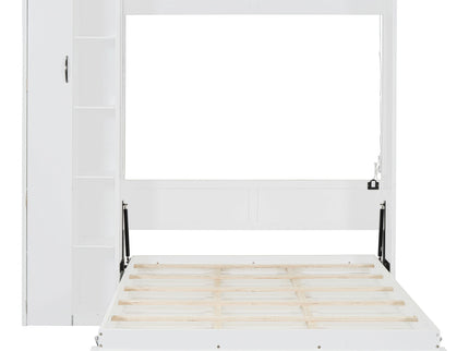 Murphy Wall Bed With Shelves, Wardrobe And LED Lights