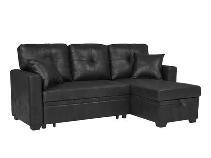 Sectional Sofa With Pull Out Bed, Reversible Chaise