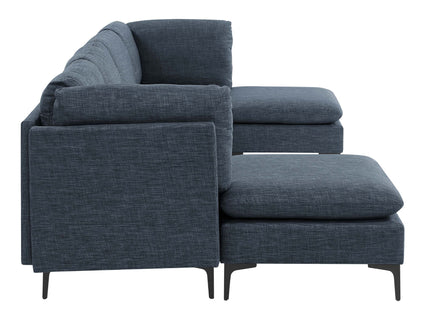 Upholstered Modular Sectional & Tall Legs