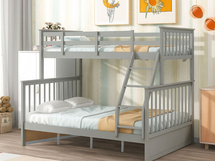 Bunk Bed With Ladder, And Safety Guard Rails