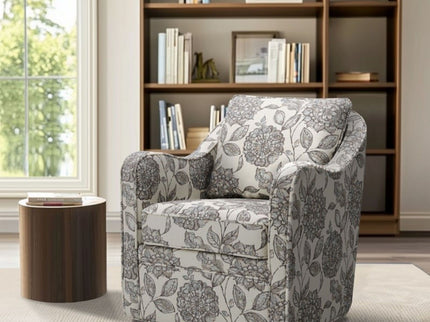 Wide Seat Arm Chair With 360 Degree Rotation