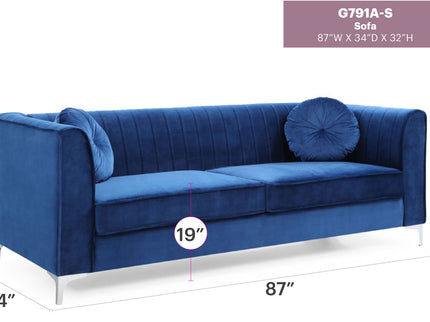 Delray - Micro Suede Sofa