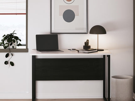 Sorina - Writing Desk - White / Light Oak