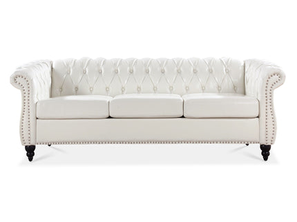 Rolled Arm Chesterfield 3 Seater Sofa