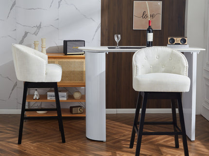 360 Degree Rotation Swivel Counter Stools (Set of 2)