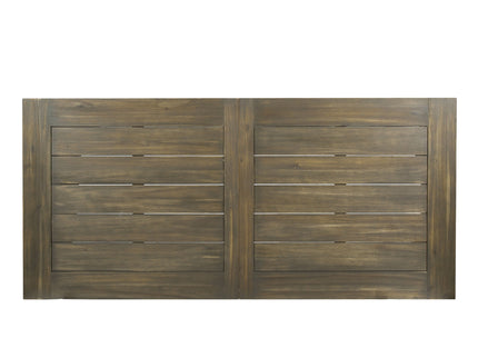 Acacia Wood Dining Table With Slat Design