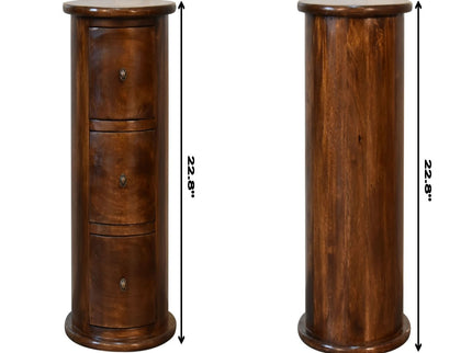 3 Drawer Drum - Chestnut