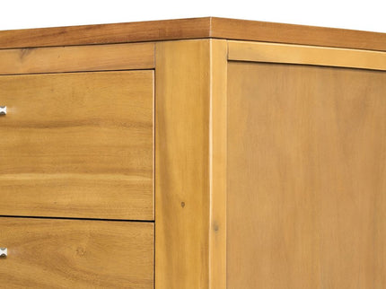 5 Drawer Dresser - Natural Wood / Brown