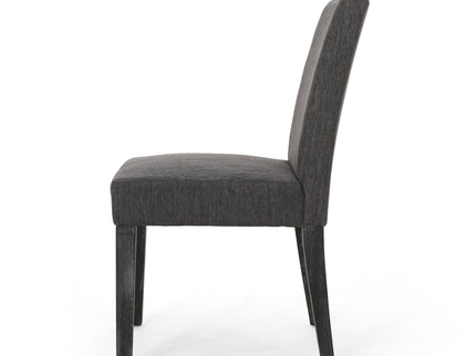 Contemporary Dining Chair With Upholstered Seating And Tapered Legs