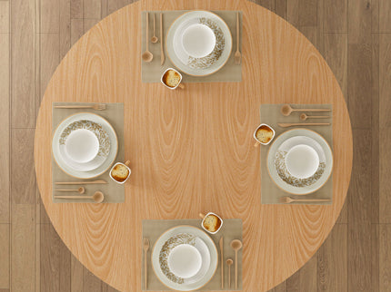 Round Dining Table With Strip Base