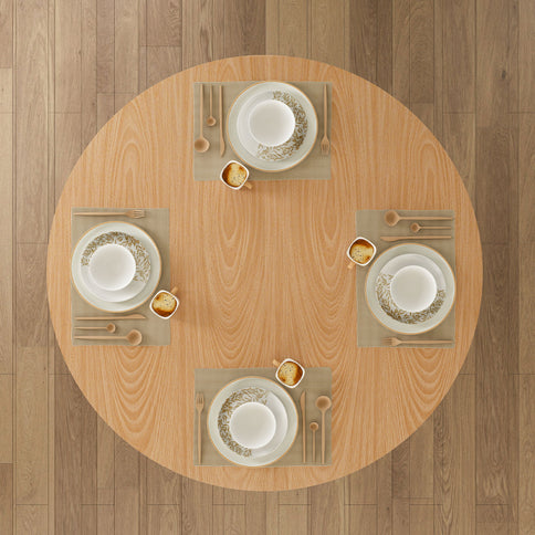 Round Dining Table With Strip Base