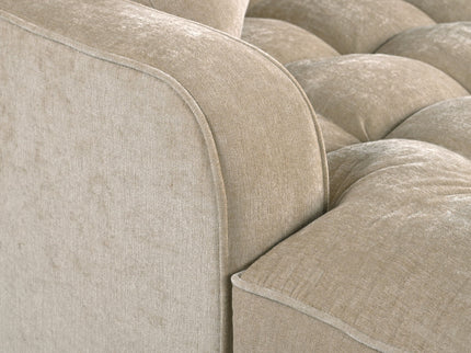 Modern Chaise Lounge Upholstered Sofa Couch With Tufted Seat And Detachable Pillows For Living Room