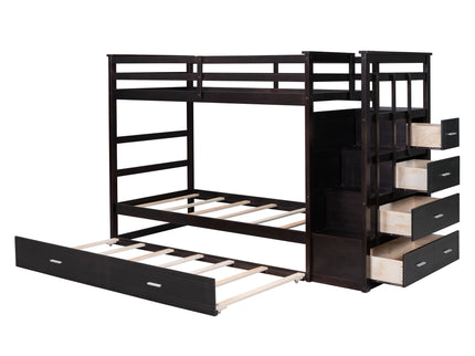 Bunk Bed With Trundle And Staircase