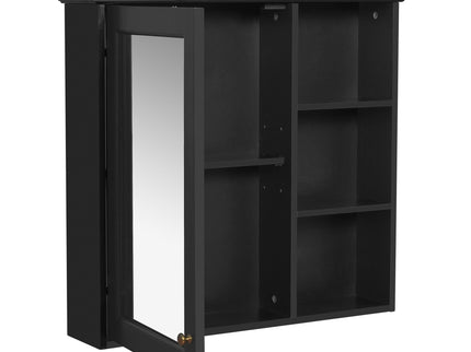 Wall Mounted Bathroom Medicine Cabinet With Mirror And Adjustable Storage With Soft Close Hinges