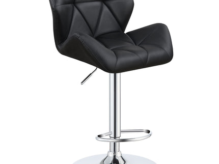 Adjustable Bar Stool With Height-Adjustable Base (Set of 2)