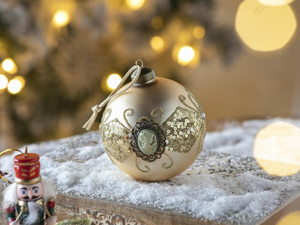 Decorative Hanging Ball Christmas Tree Ornaments For Holiday Decorations (Set of 6)