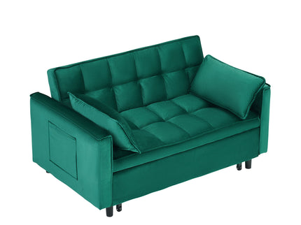 Sofa Bed With Pockets, 3 In 1 Convertible For Living Room