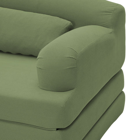 2 Seater Sofa Bed, Compact Foldable Floor Couch