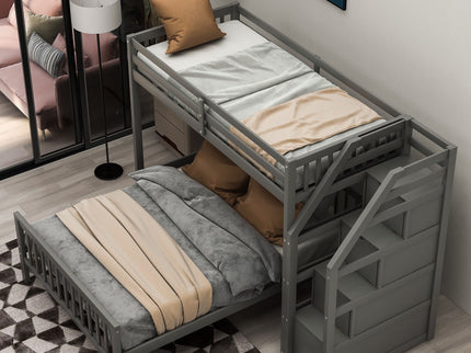 Loft Bed With Staircase And Storage