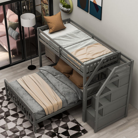 Loft Bed With Staircase And Storage