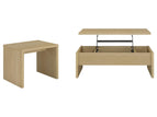 Light Brown / 2 Pc. Coffee Table, End Table