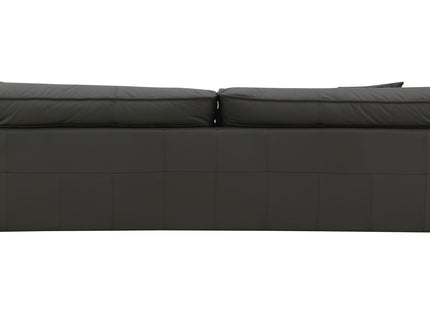 Tadi - Top Grain Leather Loveseat - Black