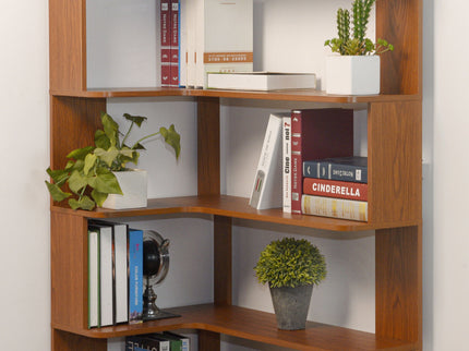 L-Shaped Corner Bookshelf