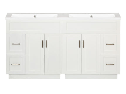 Bathroom Vanity With 2 Doors, 2 Drawers, Adjustable Shelf, Hidden Slides & Soft Close Hinges