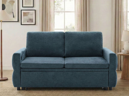 Convertible Sofa Bed Loveseat With Adjustable Backrest And USB Ports