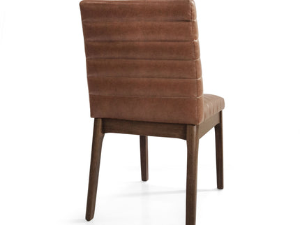 Upholstered Dining Chairs With Rubber Legs (Set of 2)