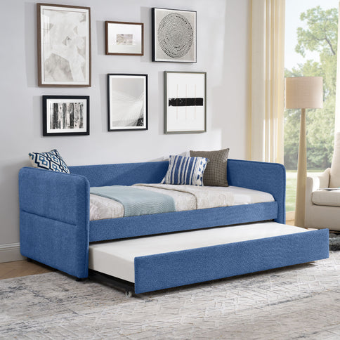 Upholstered Daybed With Pop Up Trundle