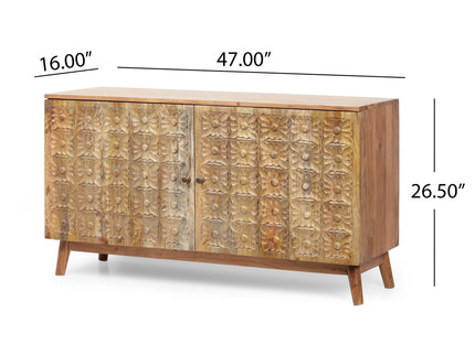 Boho - 2 Door Cabinet - Natural