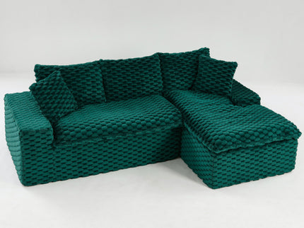 Modular Sofa, Convertible Twin Seat With Chaise Lounge