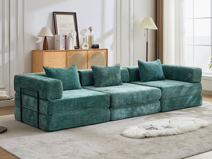 Convertible Floor Sofa Bed, Boneless Modular Sectional Sofa For Living Room