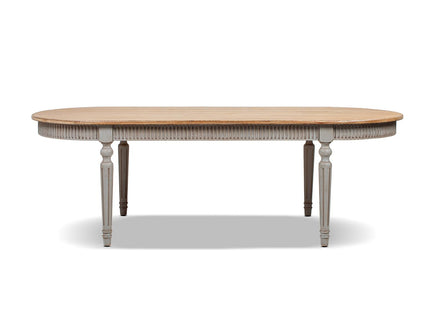 Colette - Oval Dining Table - Blue / Gray