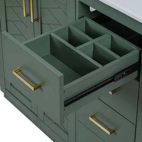 Bathroom Vanity With Sink Combo, Storage Cabinet, Freestanding Set With 3 Drawers & Soft Closing Doors