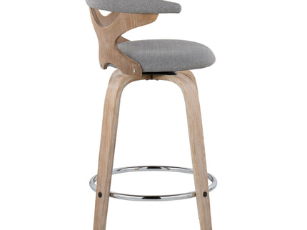 Gardenia - Mid Century Modern Fixed Height Counter Stool With Swivel (Set of 2)