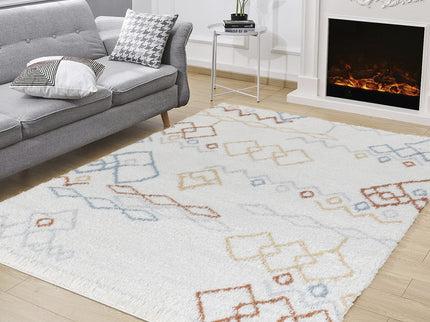 Loft Shag - 7'10" X 9'10" Shaggy Area Rug, Polypropylene - Ivory