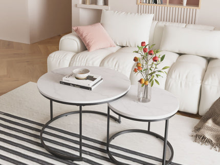 Round Nesting Coffee Table (Set of 2)