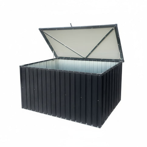 Out Door Metal Storage Box Store Medium - Black