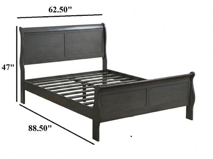 Louis Phillipe Sleigh Bed