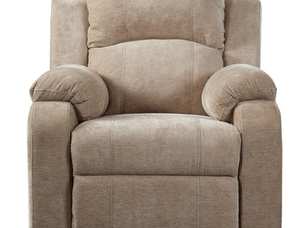 Upholstered Manual Recliner Chair With 3 Adjustable Backrest Positions