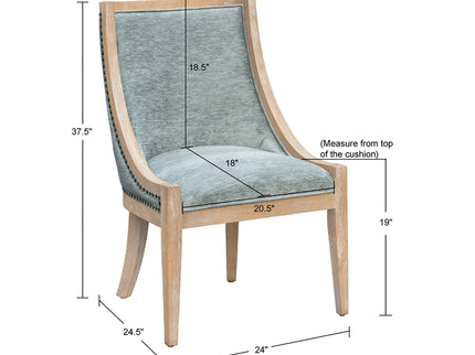 Upholstered Dining Chair With Nailhead Trim