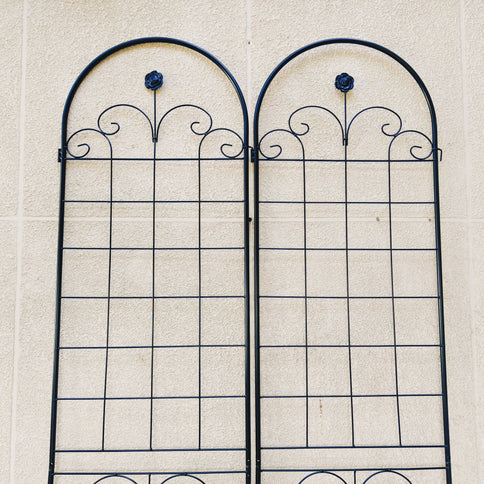 Metal Garden Trellis For Climbing Plants Outdoor Rustproof Plant Support Rose Trellis Netting Trellis