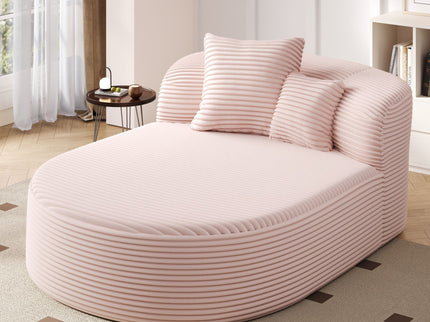Modern Chaise Lounge Sofa Boneless Couch With Supportive Pillows